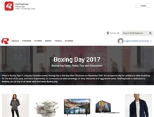 Tablet Screenshot of boxingday.redflagdeals.com